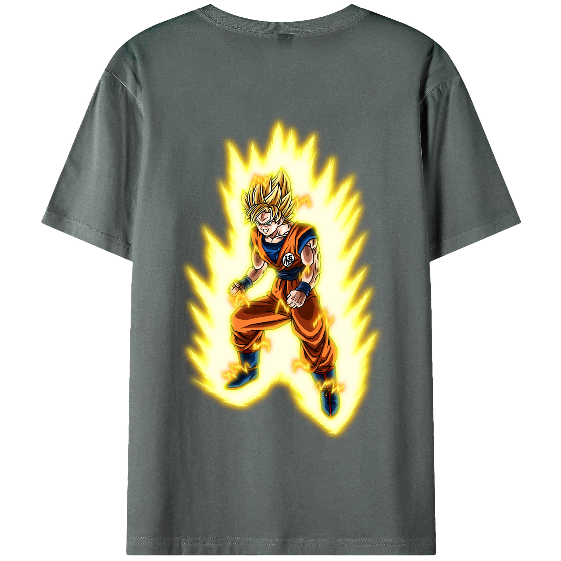 （画像用） ドラゴンボール 孫悟空（そん ごくう）Son Goku カカロット DRAGON BALL Kakarotto 綿100％半袖Tシャツ（背面プリント）